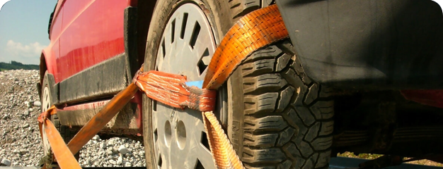 card Close up of cars on a truck